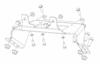 80371 Warn vinssin asennussarja Polaris