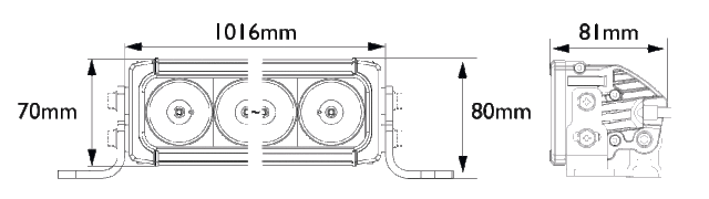 Vision X XPR-21M mittakuva