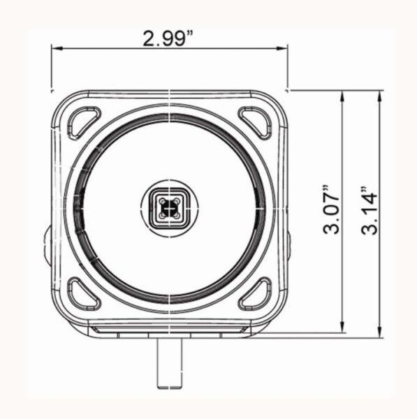 LED-valo Vision X Optimus XIL-OP110W mittakuva edestä