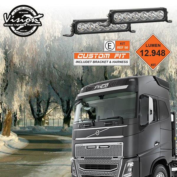 XPR-6GVOKIT VISION X XPR 11-32V 12" 120W 5° VOLVO FH4