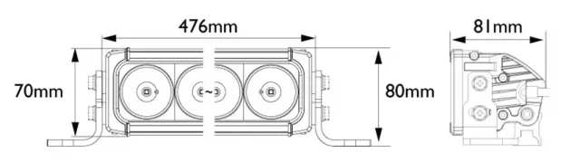 Vision X XPR-9 mittakuva