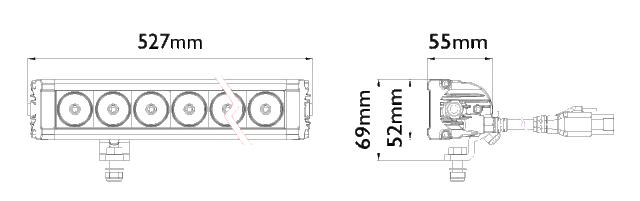 Vision X XPL-H15H mittakuva