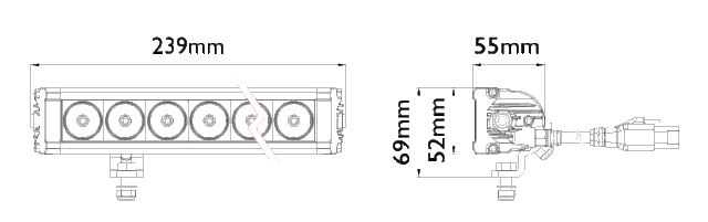 Vision X XPL-H6H mittakuva