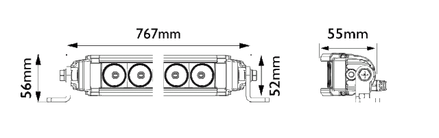 Vision X XPL-HC23EMH mittakuva