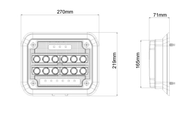 WSL-75M VISION X WSL-SERIES LED-PINTASENNUSVALO 75W 9-32V DC MITTAKUVA