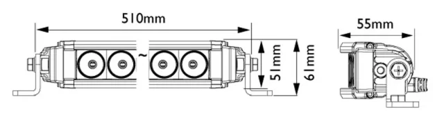 Vision X XPL-HC15EMH mittakuva