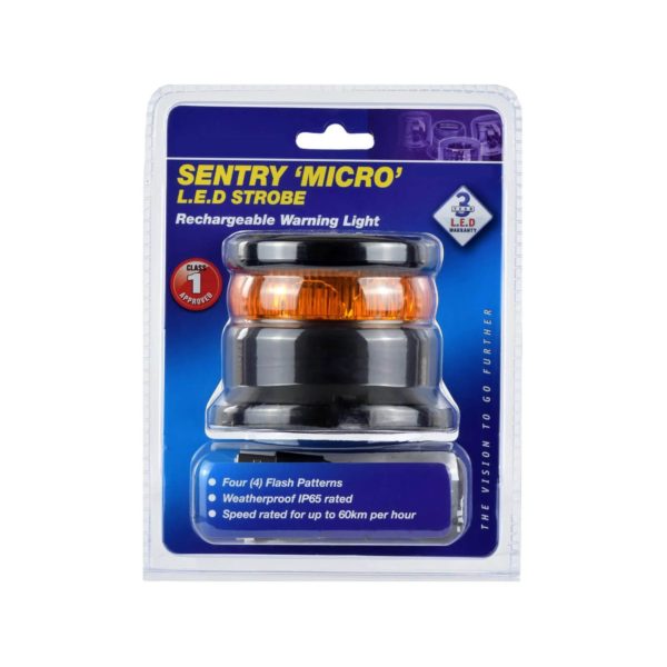 Vision X Sentry Micro ladattava LED-majakka kätevässä myymälä pakkauksessa
