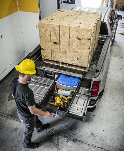 Vetolaatikkojärjestelmä Decked Drawer kurmattavissa päälle 1000kg